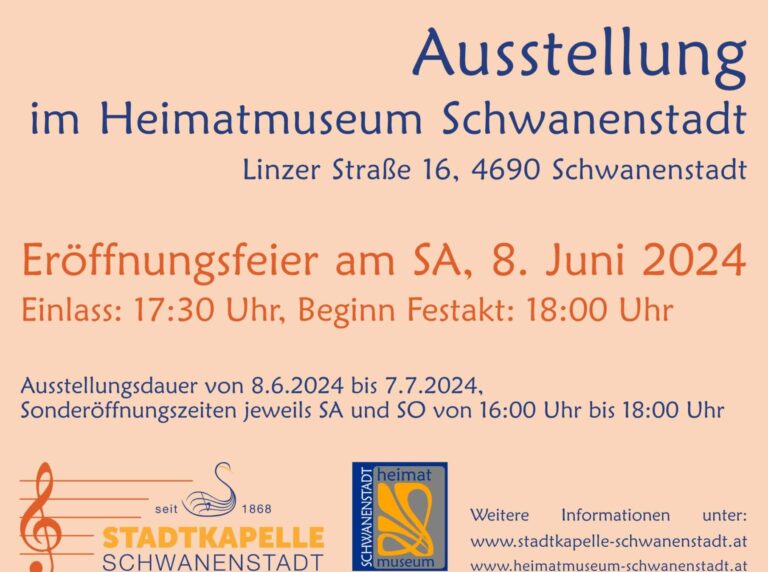 Eröffnung Ausstellung Heimatmuseum Schwanenstadt